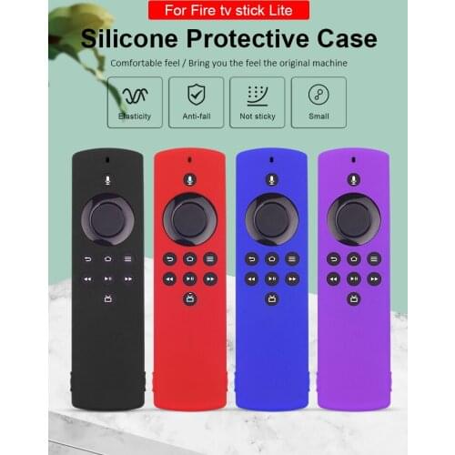 Silicone Remote Cover Case Sleeve Shockproof Anti-Slip For Fire TV Stick Lite Remote Control Accessories