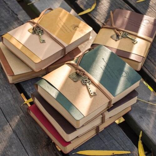 Vintage Kraft Paper Leather-faced Diary, Thickened Hand Ledger, Notepad, Student Gifts Notebook