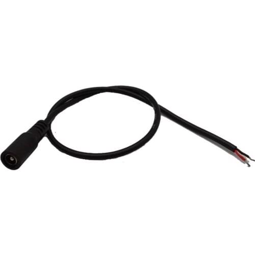 High quality new 300pcs 100CM DC Power Lead Female cable pigtail for CCTV camera power