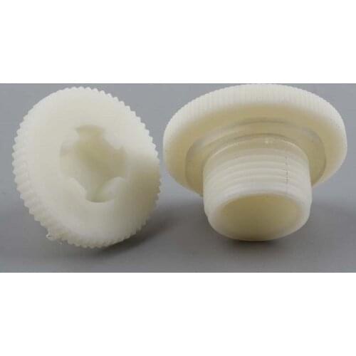 2Pcs Male Thread Aquarium Water Inlet Outlet Connector Plug ABS 1/2" 3/4" 1" Male Pipe Cap Fish Tank Bulkhead Pipe Joint Plug