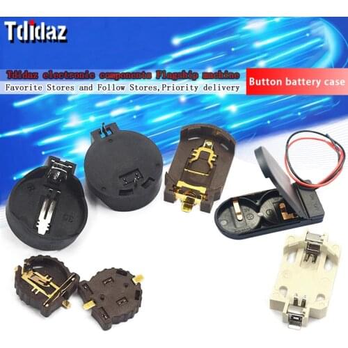 5pcs 3V button button battery box 2032 battery holder CR2032 CR1220 shell battery button button battery