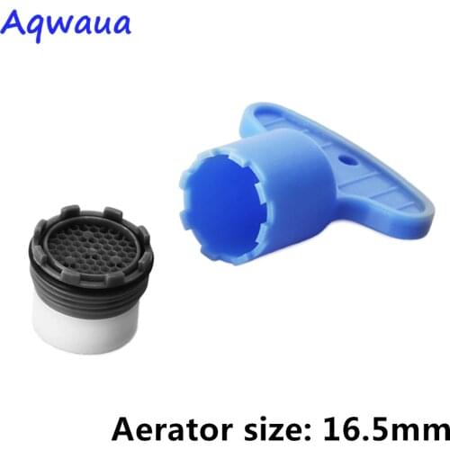 Aqwaua Faucet Aerator Hide-in Core 16.5 MM 6- 8L Spout Filter Bubbler With DIY Install Tool Set for Bathroom Faucet for Kitchen