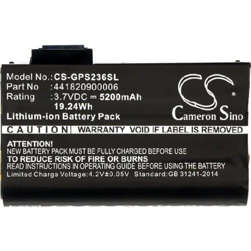 Cameron Sino 5200mAh Battery 441820900006 for AdirPro PS236B, for Getac PS236, PS336, for Nautiz X7