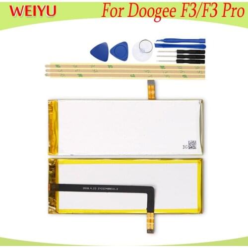 WEIYU 2200mAh Hight capacity battery For Doogee F3 phone Replacement Batteries Bateria For Doogee F3 Pro Phone With Tools
