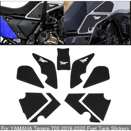 For YAMAHA Tenere 700 T700 XTZ 690 T 700 motorcycle accessories Non-slip Side Fuel Tank Stickers waterproof pad stickers