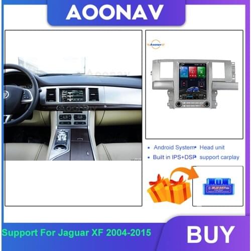 Car Radio For Jaguar XF 2004-2015 Vertical Screen GPS Navigation Auto Radio Android System Multimedia Player