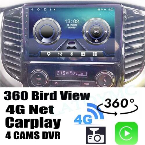 Car Audio Navigation GPS Stereo Carplay DVR 360 Birdview 4G Android System For Fiat Fullback 2016~2019