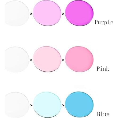 BCLEAR 1.67 High Index Thin Photochromic Glasses Optical Lenses Myopia Sunglasses Single Vision Lens Pink Purple Blue Chameleon