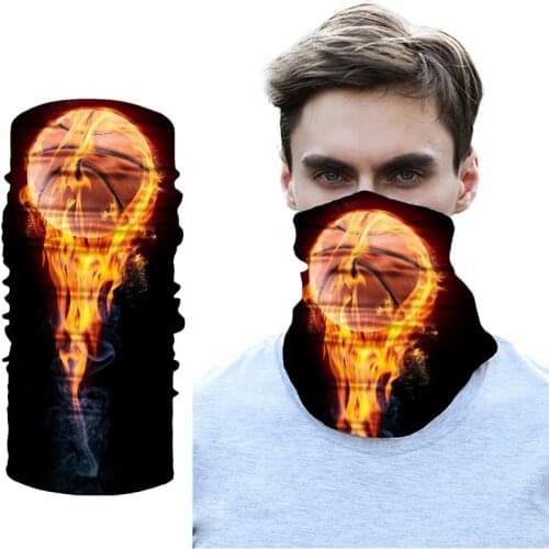 Men Women Baskball Face Mask Scarves Bicycle Bandana Ski Mask Sports Hat Ciclismo Cycling Headband Bland on Top Neck Magic Scarf