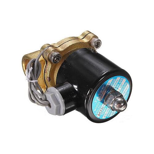 Solenoid Valve 1/2'' NPT Inlet Electric Solenoid Water Air Valve Gas NPT Brass DC 12V