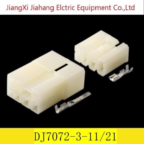 Freeshipping 200sets DJ7072-3-11/21 7Pin AMP Car Electrical Wire Connectors for VW,BMW,Audi,Toyota,NISSAN