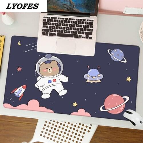 Cute Mouse Pad Large Cartoon Kawaii Gaming Writing Desk Mats Kawaii Desk Pad Deskpad Keyboard Mat for Office Home 60*30CM