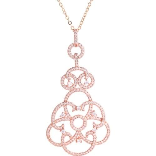 Fashion Women Jewelry Ethnic Zircon Flower Necklaces Women Diy Crafts Choker Chain Necklaces Handmade Collier Femme Bijoux