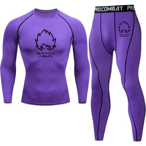 Mens Running Suit gym Jogging Compression Pants Fitness MMA Sportswear Mens Fast Dry Tight Pants Basketball Suit Football