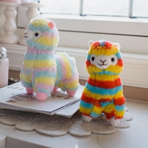 Soft Plush Toys for Children Colorful Alpaca Shaped Plush Doll Stuffed Toy Plush Animals Doll Ideal Gifts