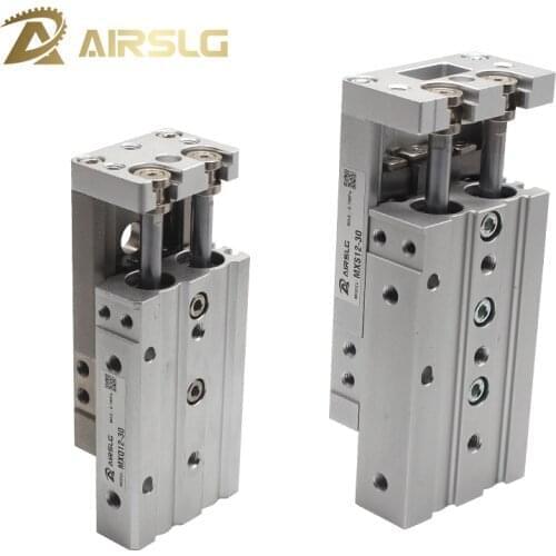 SMC Size Air Slide Table MXS MXQ dual rod Rail slide air pneumatic cylinder bore 6 8mm stroke10 20 30 40 50 75mm Built-in magnet