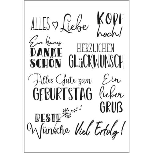 German DIY Silicone Clear Stamp Cling Seal Scrapbook Embossing Album Decor Craft