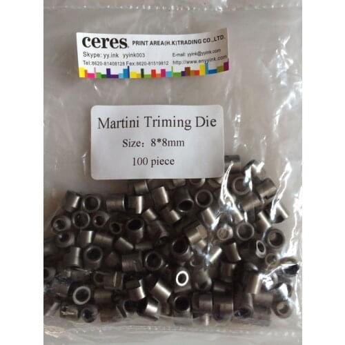 Triming Die used for Martini printing machine ,8*8mm ,. 100pcs/bag