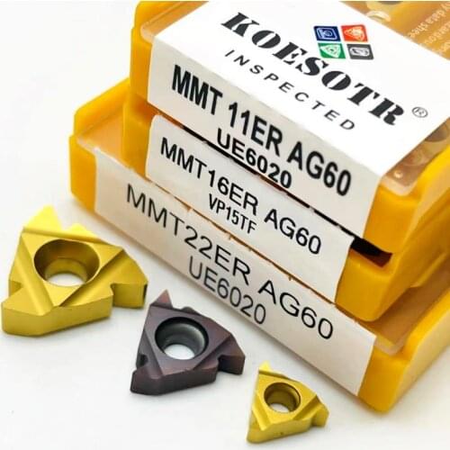 10PCS Thread milling cutter 11ER 11IR AG60 VP15TF / UE6020 threaded carbide tool CNC machine tool milling tool thread insert