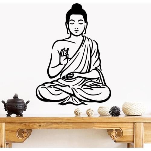 Buddha Wall sticker Home Decor Vinyl Wall Stickers For Living Room Bedroom Sticker Mural Room Decoration Wall Decals