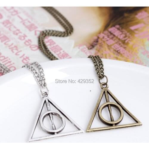 36PCS/LOT Vintage Fashion Triangle pendant Necklace