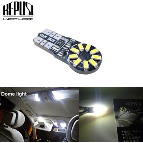 W5W T10 Car Auto Canbus Bulbs 168 194 Led Turn Signal License Plate Trunk Lights Lamp White DC 12V Car Interior Light