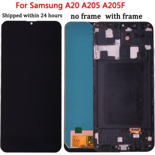 6.4'' For Samsung galaxy A20 A205 SM-A205F A205FN LCD Display With Touch Screen Digitizer Assembly