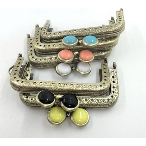 10pcs 8.5cm Candy Head Square Metal Frame for Bag Coin Purse DIY Sewing
