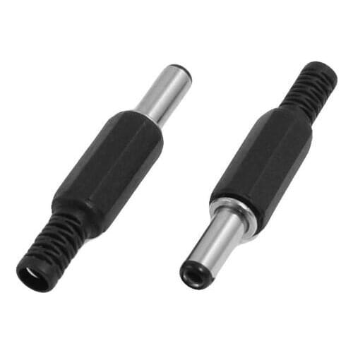 10pcs DC 5.5x2.5 mm Power cable Male Plug 14mm Connector Adapter Plastic