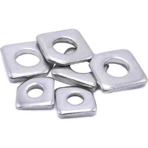 2PCS M6 M8 M10 GB853 304 Stainless Steel Square Inclined Gasket Steel Flat Washer Angled Gasket