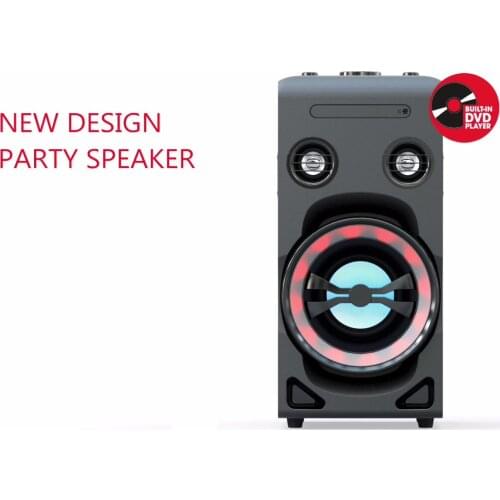 6.5 inch Audio Player Karaoke DJ Portable Speaker Sound Box with Changing LED Light