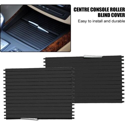 Car Center Console Sliding Shutters Cup Holder Roller Shutter Cover Beverage Cup Holder Trim For BMW X5 E70 06-13 X6 E71 08-14
