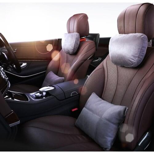 Car Headrest Neck Pillows Leather Breathable Neck Headrest Protector Headrest Cushion For Cervical Support Pillow Cushion Rest