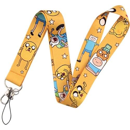 ER282 Happy Adventure Cartoon Creative Lanyard Badge ID Lanyards Mobile Phone Rope Key Lanyard Neck Straps Accessories