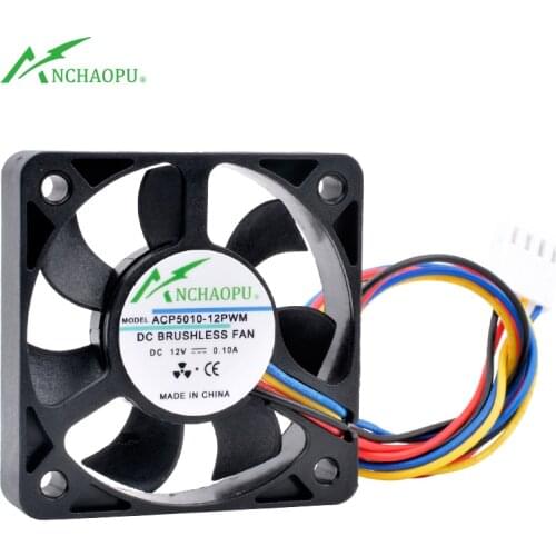 ACP5010-12PWM 5cm 50mm fan 50x50x10mm 5010 DC12V 0.10A 4pin Cooling fan for the CPU of the North and South Bridge of the chassis