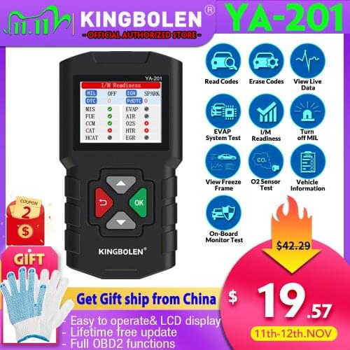 EDIAG YA 201 Code Reader Car Diagnostic Tool Full Obd2 Scanner Check Engine Light Vehicle O2 Sensor Live Data PK AS500 CR3001