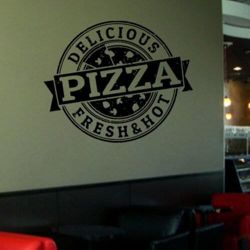 Kitchen Pizza Decal Restaurant Sticker Posters Vinyl Wall Decals Pegatina Quadro Parede Decor Mural Pizza Sticker