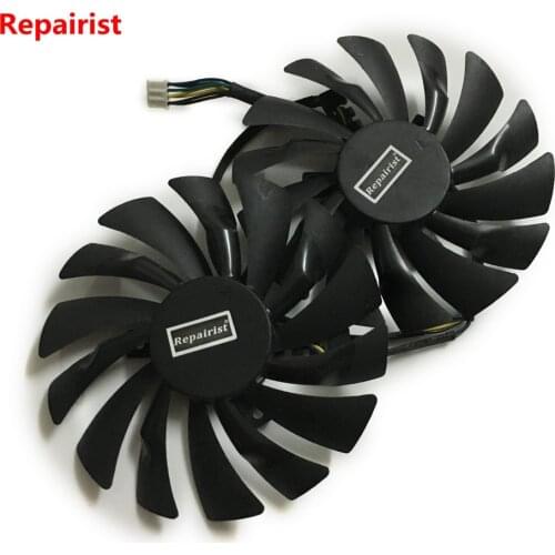 2pcs/lot computer radiator cooler GPU Cooling fans For MSI R9 380 390 390X GAMING video Graphics Card GPU