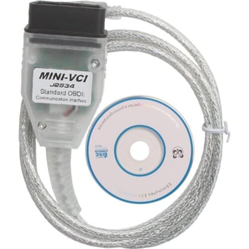 Hot MINI VCI for TOYOTA special detector auto diagnostic tool mini vci cable Standard OBD2 easy to use with CD software