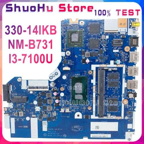 KEFU NM-B731 For Lenovo 330-14IKB Laptop Motherboard i3-7100U 4GB EG430 NM-B371 100% Tested original work