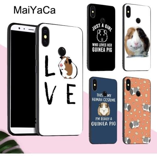 MaiYaCa Cute Animals Guinea Pig Case For POCO X3 F2 Pro Case For Redmi Note 8 Pro 8T 7 9 9S 9A 9C For Mi Note 10 Lite A3
