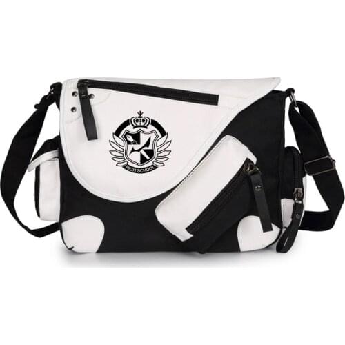 Fashion PU Shoulder Bag Anime Danganronpa monokuma Crossbody Canvas Bags Shoulder Bags Unisex Casual Messenger Bag