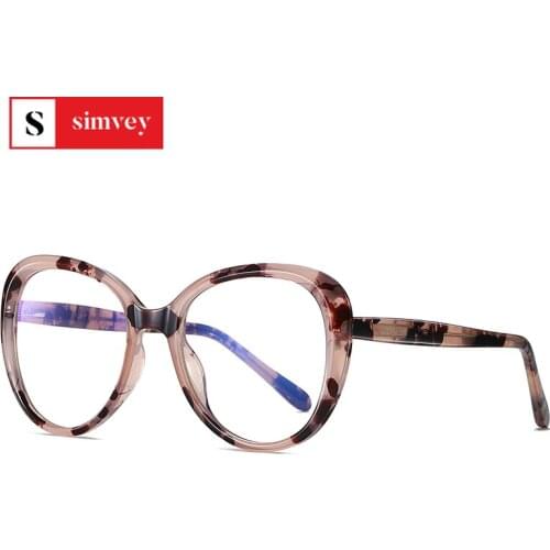 Simvey Fashion Blue Light Blocking Glasses Womens Large Frame Oversized Computer Glasses Anti Eye Strain Gafas De Proteccion