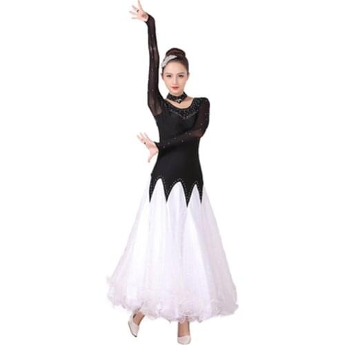 New Waltz dance skirt ballroom dance dress big swing skirt ballroom dance competition suit modern slim