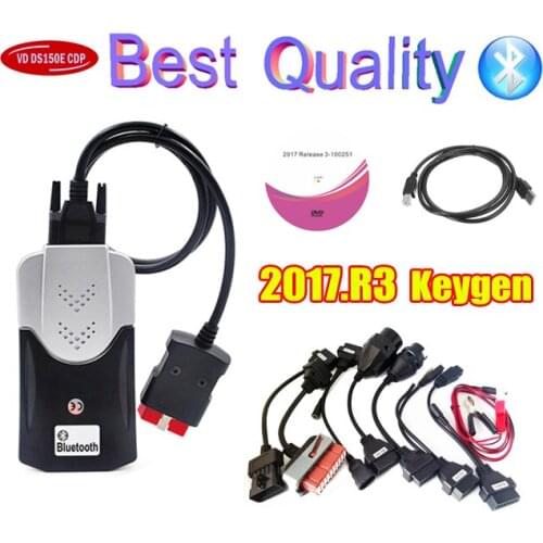 2021 New Vci Vd Ds150e Cdp Bluetooth 2016.R0 2017.R3 Keygen Obd2 Scanner adapter for Delphis cars trucks Diagnostic tools