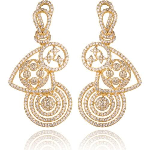 GrayBirds New Style Gorgeous Dancing Earrings For Fashion Girls Luxury Jewelry Heart Round And Star Element MLE135