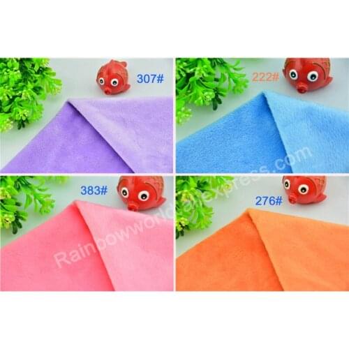 Factory Whosale Super soft fabric velvet fleece microfiber brushed velboa hair height 2-3mm for handmade toy pillow animal bed