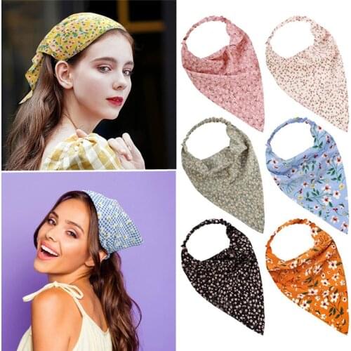 Printing Headbands Scrunchies For Woman Elastic Hairbands Turban Hair Band Hair Accessories Cute Fashion Headwrap Headdress