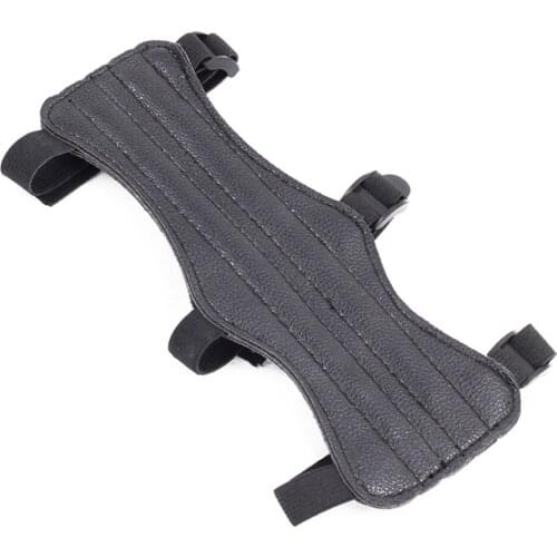 PU Leather Thickened Arm Protector Universal Shooting Protector for Traditional Recurve Bow Hunting Archery Accessories