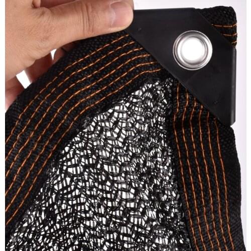 Custom size 3.8x2.5m Black Sunshade net